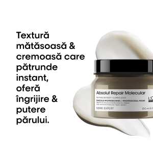 Masca concentrata pentru par deteriorat L’Oreal Professionnel Serie Expert Absolut Repair Molecular, 150 ml