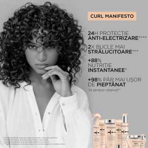 Crema fara clatire pentru par ondulat si cret Kérastase CURL MANIFESTO Crème De Jour Fondamentale, 150 ml