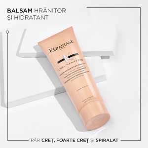 Balsam cu textura usoara pentru par ondulat si cret Kérastase CURL MANIFESTO Fondant Hydratation Essentielle, 250 ml