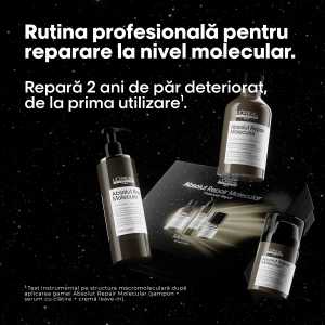 Trusa L'Oréal Professionnel Absolut Repair Molecular (Sampon 300 ml+ Ser 250 ml+ Leave-in 50 ml)