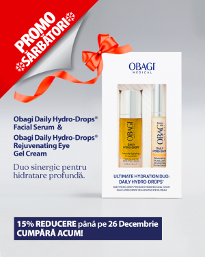 Pachet Obagi Ultimate Hydration Duo - Daily Hydro-Drops Facial Serum 50 ml+ Daily Hydro-Drops® Eye Gel Cream 15ml