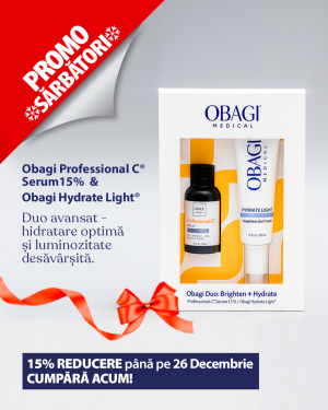 Pachet Obagi Medical - Obagi Professional-C Serum 15% 30ml +Obagi Retinol 0.5 28gr& Borseta Cadou