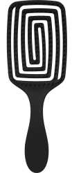 Perie profesionala pentru brushing OBB Vented Brush Black, neagra