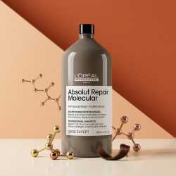 Sampon pentru par deteriorat L’Oreal Professionnel Absolut Repair Molecular, 1500 ml