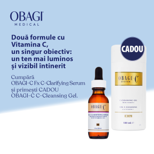 Pachet Obagi-C Duo – Ser + Cleanser Cadou (Obagi-C Fx C-Clarifying Serum + CADOU Obagi-C C-Cleansing Gel)