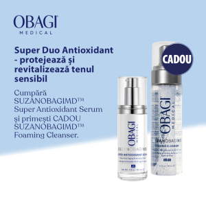 Pachet Obagi SUZANOBAGIMD™ DUO Antioxidant – Serum + Cleanser Cadou (SUZANOBAGIMD™ Super Antioxidant Serum + CADOU SUZANOBAGIMD™ Foaming Cleanser)