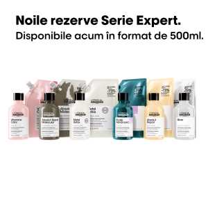 Rezerva sampon pentru par uscat si deteriorat cu proteine de grau & Omega 9, vegan L’Oreal Professionnel Serie Expert Absolut Repair, 500 ml