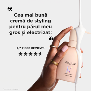 Leave-in cremos anti-frizz pentru par gros predispus la electrizare Kérastase Gloss Absolu, 240 ml