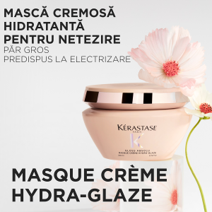 Masca pentru par gros predispus la electrizare Kérastase Gloss Absolu Masque Crème Hydra-Glaze, 200 ml