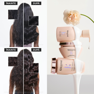 Masca pentru par gros predispus la electrizare Kérastase Gloss Absolu Masque Crème Hydra-Glaze, 200 ml