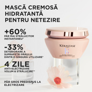 Masca pentru par gros predispus la electrizare Kérastase Gloss Absolu Masque Crème Hydra-Glaze, 200 ml