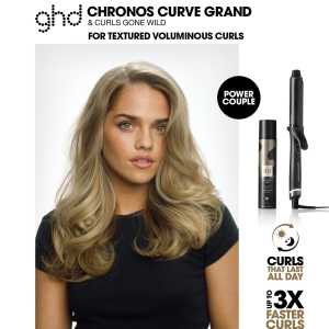 Ondulator profesional pentru bucle mari cu volum GHD Chronos Curve Grand Tong, 32 mm