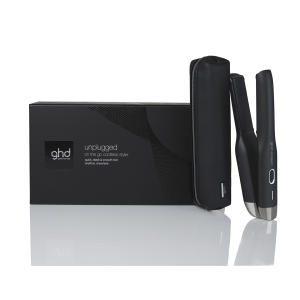 Placa de par profesionala fara fir cu tehnologie Hybrid Co-Lithium GHD Unplugged, Black