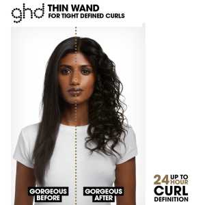 Ondulator profesional pentru bucle definite si rezistente GHD Curve Thin Wand, cilindru 14 mm