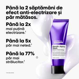 Crema-tratament profesionala pentru par matasos L’Oreal Professionnel Keratin Alpha Sleek Smooth Transformer , 200 ml