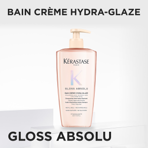 Sampon pentru par gros predispus la electrizare Kérastase Gloss Absolu Bain Riche Hydra-Glaze, 500 ml