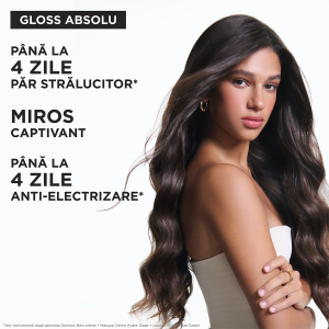 Sampon pentru par gros predispus la electrizare Kérastase Gloss Absolu Bain Riche Hydra-Glaze, 500 ml