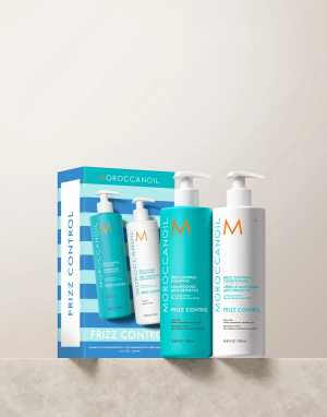 Set pentru netezirea parului Moroccanoil Frizz Control Duo, 2x500 ml