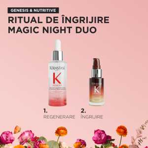 Set Kérastase Magic Night Duo: Genesis Sérum Anti-Chute Fortifiant 90 ml + 8H Magic Night Serum 30 ml