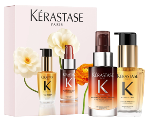 Set Kérastase MINI EMBLEMATIC Spring 2026 Serum Elixir Ultime L'HUILE ORIGINALE 30 ml + 8H MAGIC NIGHT SERUM 30 ml