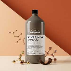 Sampon pentru par deteriorat L’Oreal Professionnel Absolut Repair Molecular, 1500 ml