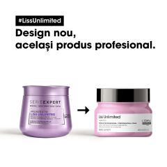 Masca pentru par indisciplinat L'Oréal Professionnel Serie Expert LISS UNLIMITED 500 ml