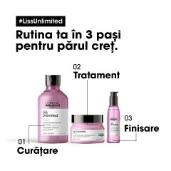 Masca pentru par indisciplinat L'Oréal Professionnel Serie Expert LISS UNLIMITED 500 ml